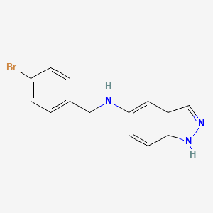 molecular formula C14H12BrN3 B5845888 N-(4-bromobenzyl)-1H-indazol-5-amine 