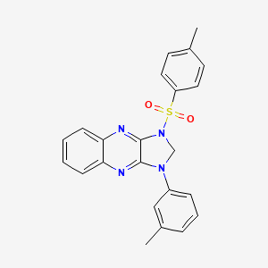 1-(3-methylphenyl)-3-[(4-methylphenyl)sulfonyl]-2,3-dihydro-1H-imidazo[4,5-b]quinoxaline