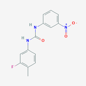 N-(3-fluoro-4-methylphenyl)-N'-(3-nitrophenyl)urea