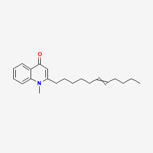 molecular formula C21H29NO B584592 1-甲基-2-(十一-6-烯-1-基)喹啉-4(1H)-酮 CAS No. 120693-49-4