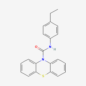 molecular formula C21H18N2OS B5845922 N-(4-ethylphenyl)-10H-phenothiazine-10-carboxamide 