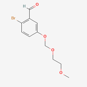 molecular formula C11H13BrO4 B584593 2-Bromo-5-(2-methoxyethoxymethoxy)benzaldehyde CAS No. 1797130-69-8