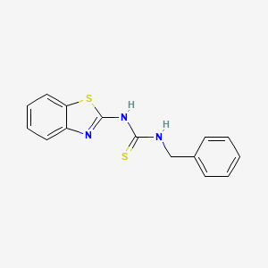 molecular formula C15H13N3S2 B5845935 N-1,3-benzothiazol-2-yl-N'-benzylthiourea 