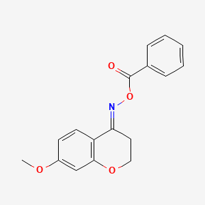 7-methoxy-2,3-dihydro-4H-chromen-4-one O-benzoyloxime