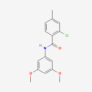 molecular formula C16H16ClNO3 B5845948 2-chloro-N-(3,5-dimethoxyphenyl)-4-methylbenzamide 