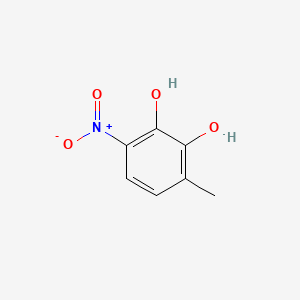 molecular formula C7H7NO4 B584596 3-甲基-6-硝基邻苯二酚 CAS No. 143689-93-4