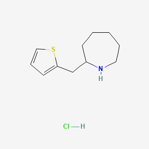 molecular formula C11H18ClNS B584597 2-(Thiophen-2-ylmethyl)azepane hydrochloride CAS No. 1315367-62-4