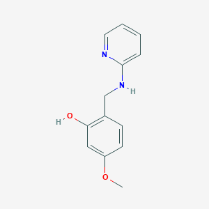 molecular formula C13H14N2O2 B5845972 5-methoxy-2-[(2-pyridinylamino)methyl]phenol 