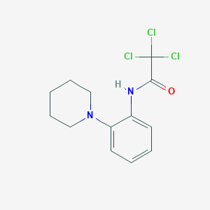 2,2,2-trichloro-N-[2-(1-piperidinyl)phenyl]acetamide