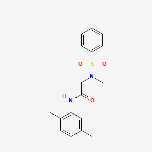 molecular formula C18H22N2O3S B5845986 N~1~-(2,5-dimethylphenyl)-N~2~-methyl-N~2~-[(4-methylphenyl)sulfonyl]glycinamide 