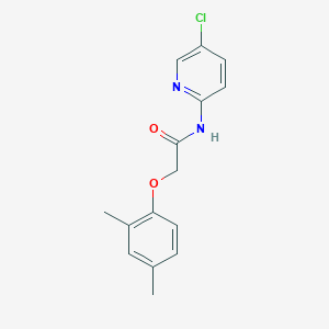 molecular formula C15H15ClN2O2 B5845991 N-(5-chloropyridin-2-yl)-2-(2,4-dimethylphenoxy)acetamide CAS No. 335420-27-4