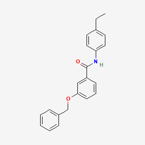 molecular formula C22H21NO2 B5845997 3-(benzyloxy)-N-(4-ethylphenyl)benzamide 