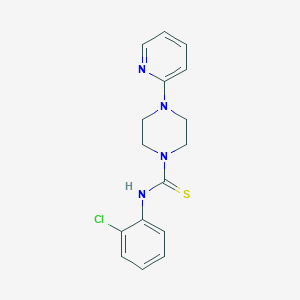 molecular formula C16H17ClN4S B5846020 N-(2-chlorophenyl)-4-(2-pyridinyl)-1-piperazinecarbothioamide 