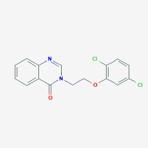 molecular formula C16H12Cl2N2O2 B5846059 3-[2-(2,5-dichlorophenoxy)ethyl]-4(3H)-quinazolinone 