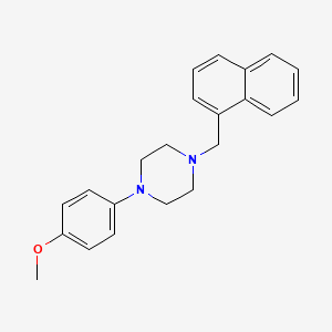 molecular formula C22H24N2O B5846086 1-(4-methoxyphenyl)-4-(1-naphthylmethyl)piperazine 