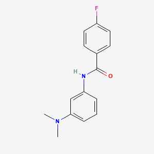 molecular formula C15H15FN2O B5846094 N-[3-(dimethylamino)phenyl]-4-fluorobenzamide 