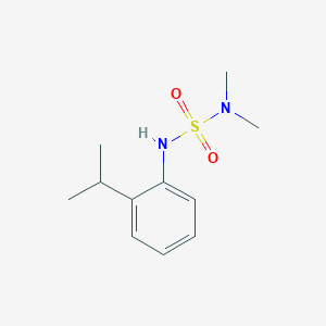 molecular formula C11H18N2O2S B5846108 N'-(2-isopropylphenyl)-N,N-dimethylsulfamide 
