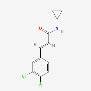 molecular formula C12H11Cl2NO B5846121 N-cyclopropyl-3-(3,4-dichlorophenyl)acrylamide 