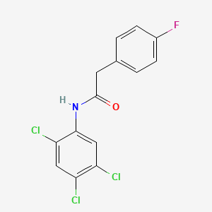 molecular formula C14H9Cl3FNO B5846151 2-(4-fluorophenyl)-N-(2,4,5-trichlorophenyl)acetamide 