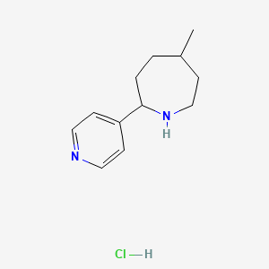 B584617 5-Methyl-2-(pyridin-4-yl)azepane hydrochloride CAS No. 1346605-28-4