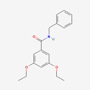 molecular formula C18H21NO3 B5846182 N-benzyl-3,5-diethoxybenzamide 