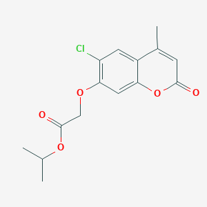 isopropyl [(6-chloro-4-methyl-2-oxo-2H-chromen-7-yl)oxy]acetate