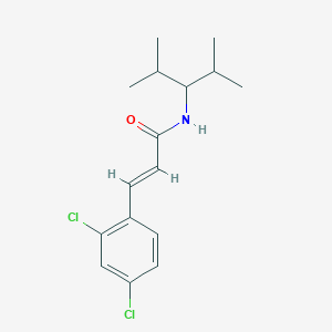 molecular formula C16H21Cl2NO B5846204 3-(2,4-dichlorophenyl)-N-(1-isopropyl-2-methylpropyl)acrylamide 