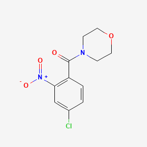 molecular formula C11H11ClN2O4 B5846213 4-(4-chloro-2-nitrobenzoyl)morpholine 