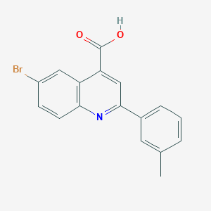 molecular formula C17H12BrNO2 B5846214 6-bromo-2-(3-methylphenyl)-4-quinolinecarboxylic acid 