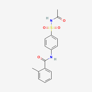 N-{4-[(acetylamino)sulfonyl]phenyl}-2-methylbenzamide