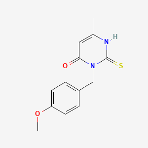 molecular formula C13H14N2O2S B5846228 2-mercapto-3-(4-methoxybenzyl)-6-methyl-4(3H)-pyrimidinone 