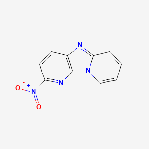 molecular formula C10H6N4O2 B584625 4-nitro-1,3,8-triazatricyclo[7.4.0.02,7]trideca-2(7),3,5,8,10,12-hexaene CAS No. 1346602-14-9