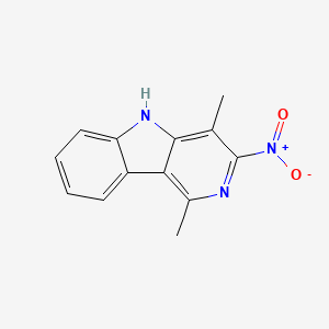 molecular formula C13H11N3O2 B584627 3-Nitro-1,4-dimethyl-5H-pyrido[4,3-b]indole CAS No. 1346604-32-7