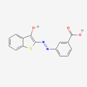 molecular formula C15H10N2O3S B5846286 3-[2-(3-oxo-1-benzothien-2(3H)-ylidene)hydrazino]benzoic acid CAS No. 329714-97-8