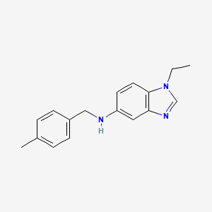 molecular formula C17H19N3 B5846290 1-ethyl-N-(4-methylbenzyl)-1H-benzimidazol-5-amine 