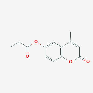 molecular formula C13H12O4 B5846314 4-methyl-2-oxo-2H-chromen-6-yl propionate 