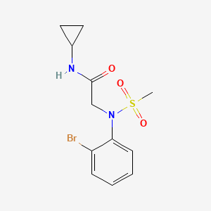 N~2~-(2-bromophenyl)-N~1~-cyclopropyl-N~2~-(methylsulfonyl)glycinamide