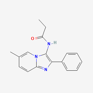 molecular formula C17H17N3O B5846371 N-(6-methyl-2-phenylimidazo[1,2-a]pyridin-3-yl)propanamide 
