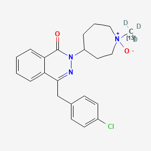 molecular formula C22H24ClN3O2 B584639 Azelastine-13C,d3 N-Oxide (Mixture of Diastereomers) CAS No. 1346602-76-3
