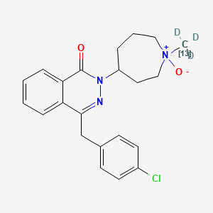 molecular formula C22H24ClN3O2 B584639 阿泽拉丁-13C,d3 N-氧化物（非对映异构体的混合物） CAS No. 1346602-76-3