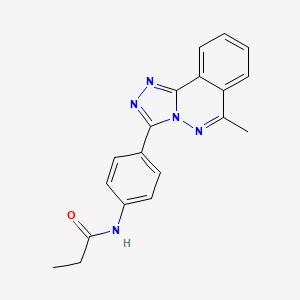 molecular formula C19H17N5O B5846403 N-[4-(6-methyl[1,2,4]triazolo[3,4-a]phthalazin-3-yl)phenyl]propanamide 