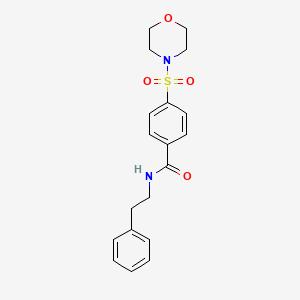 molecular formula C19H22N2O4S B5846421 4-(4-morpholinylsulfonyl)-N-(2-phenylethyl)benzamide 