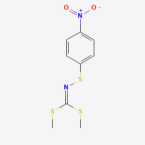 molecular formula C9H10N2O2S3 B5846436 dimethyl [(4-nitrophenyl)thio]dithioimidocarbonate CAS No. 302931-47-1