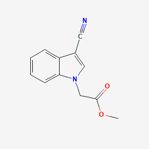 molecular formula C12H10N2O2 B5846454 methyl (3-cyano-1H-indol-1-yl)acetate 