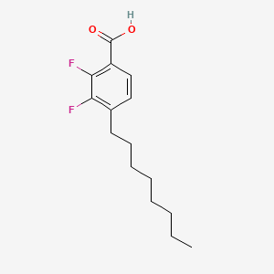 molecular formula C15H20F2O2 B584646 2,3-Difluoro-4-octylbenzoic acid CAS No. 157584-89-9