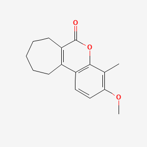 molecular formula C16H18O3 B5846466 3-methoxy-4-methyl-8,9,10,11-tetrahydrocyclohepta[c]chromen-6(7H)-one 
