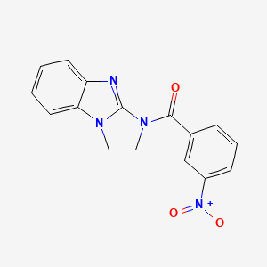 molecular formula C16H12N4O3 B5846470 1-(3-nitrobenzoyl)-2,3-dihydro-1H-imidazo[1,2-a]benzimidazole 