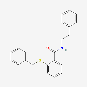molecular formula C22H21NOS B5846479 2-(benzylthio)-N-(2-phenylethyl)benzamide 
