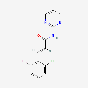 3-(2-chloro-6-fluorophenyl)-N-2-pyrimidinylacrylamide