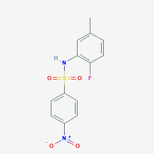 N-(2-fluoro-5-methylphenyl)-4-nitrobenzenesulfonamide